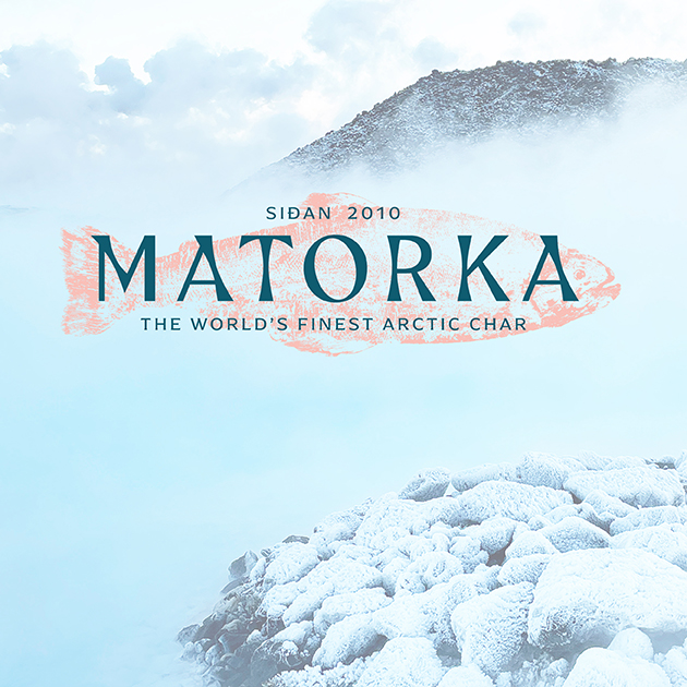 Matorka logo on a scenic background of Iceland.