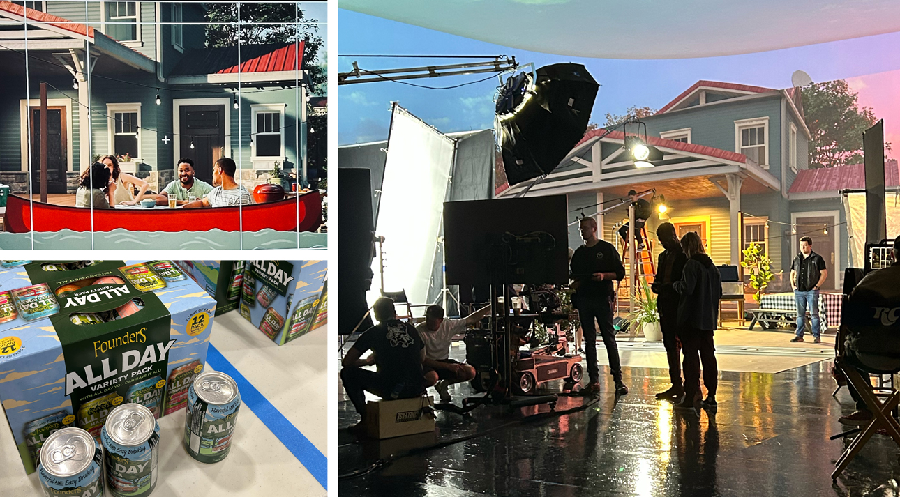 Founders Brewing All Day IPA behind the scenes video campaign shoot.