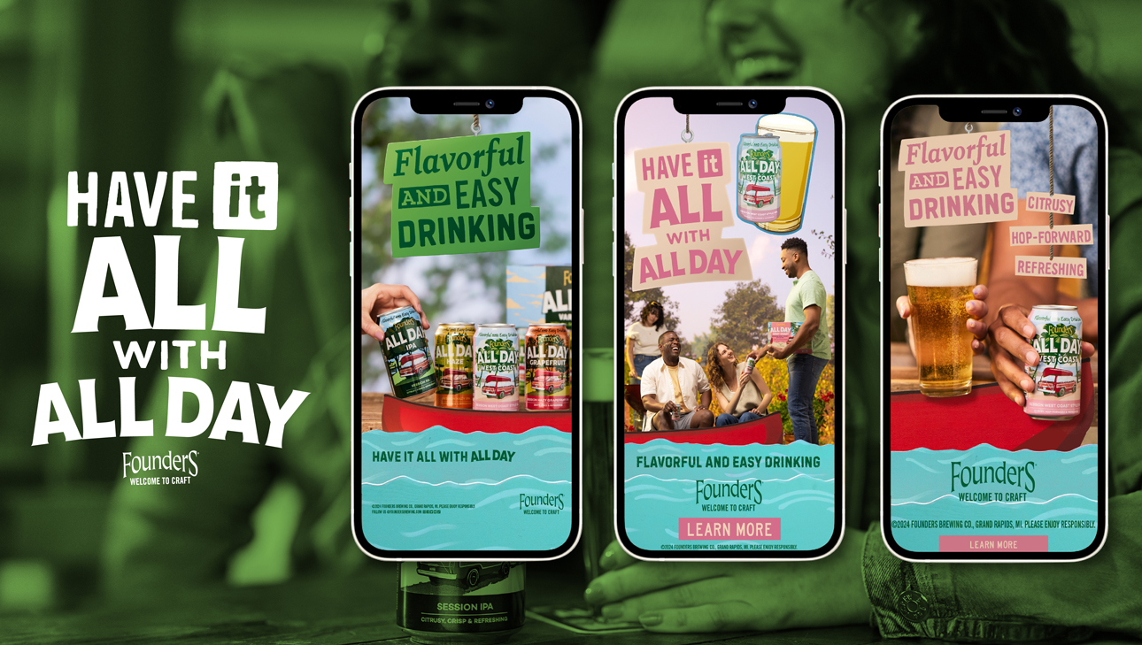 Founders Brewing All Day IPA Have it All social media posts.