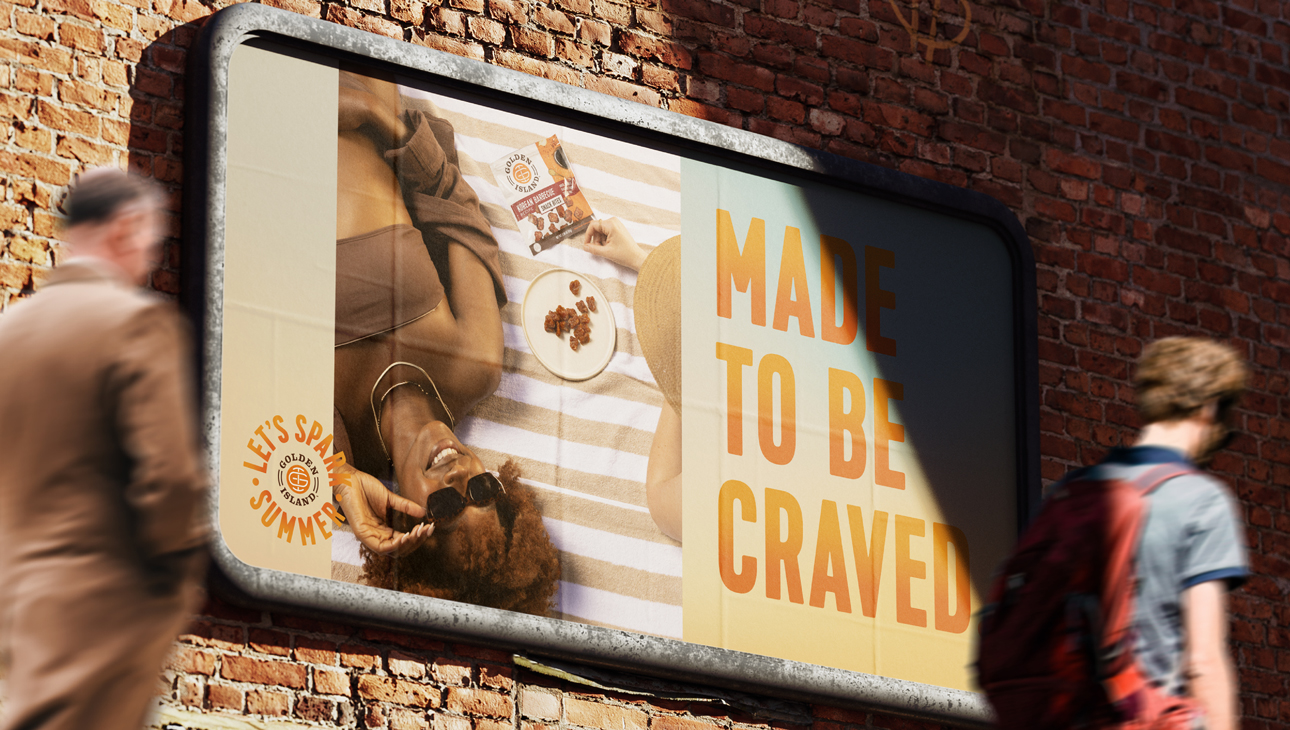 Golden Island billboard, Made to be Craved.