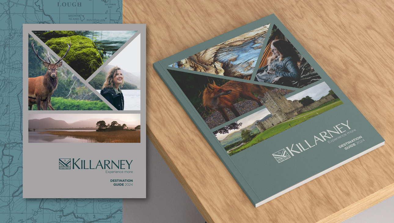 Killarney visitors guide in two color options.