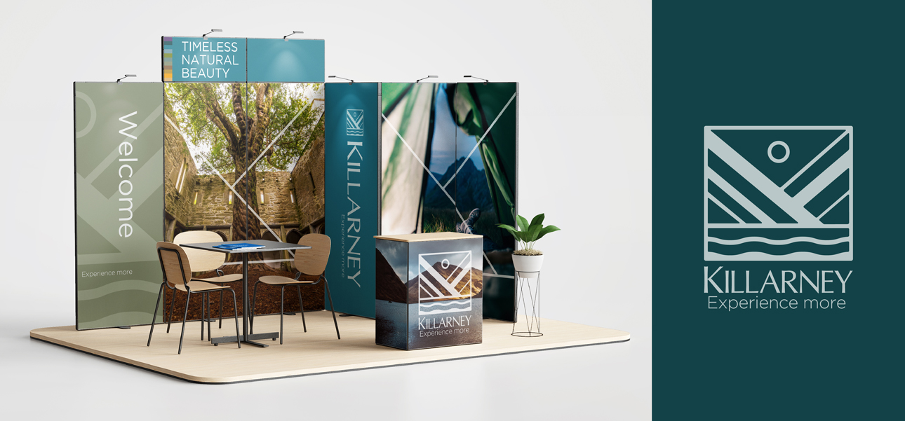 Killarney tradeshow booth setup.