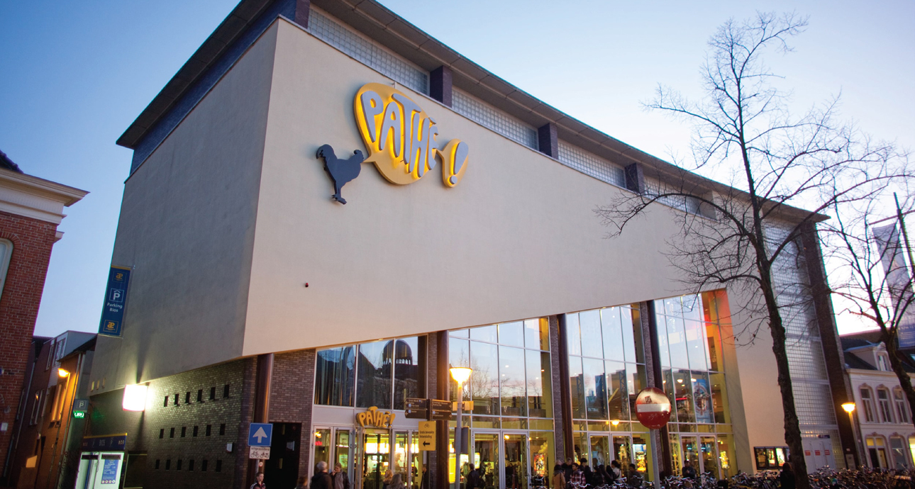 Pathe sign on the outside of a cinema.