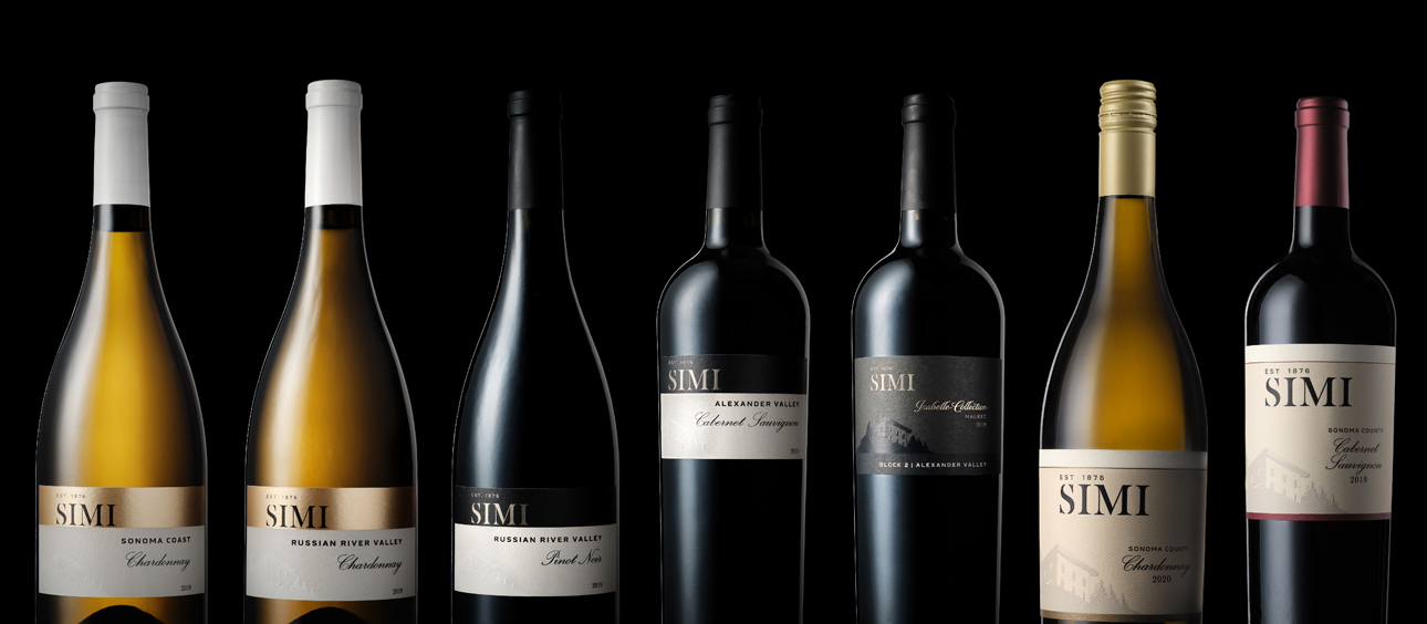 Simi Winery product lineup.