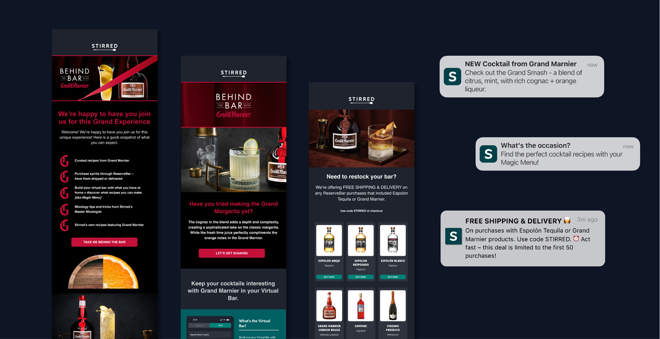 Behind the Bar with Stirred, re-engagement tactics for emails and push notifications.