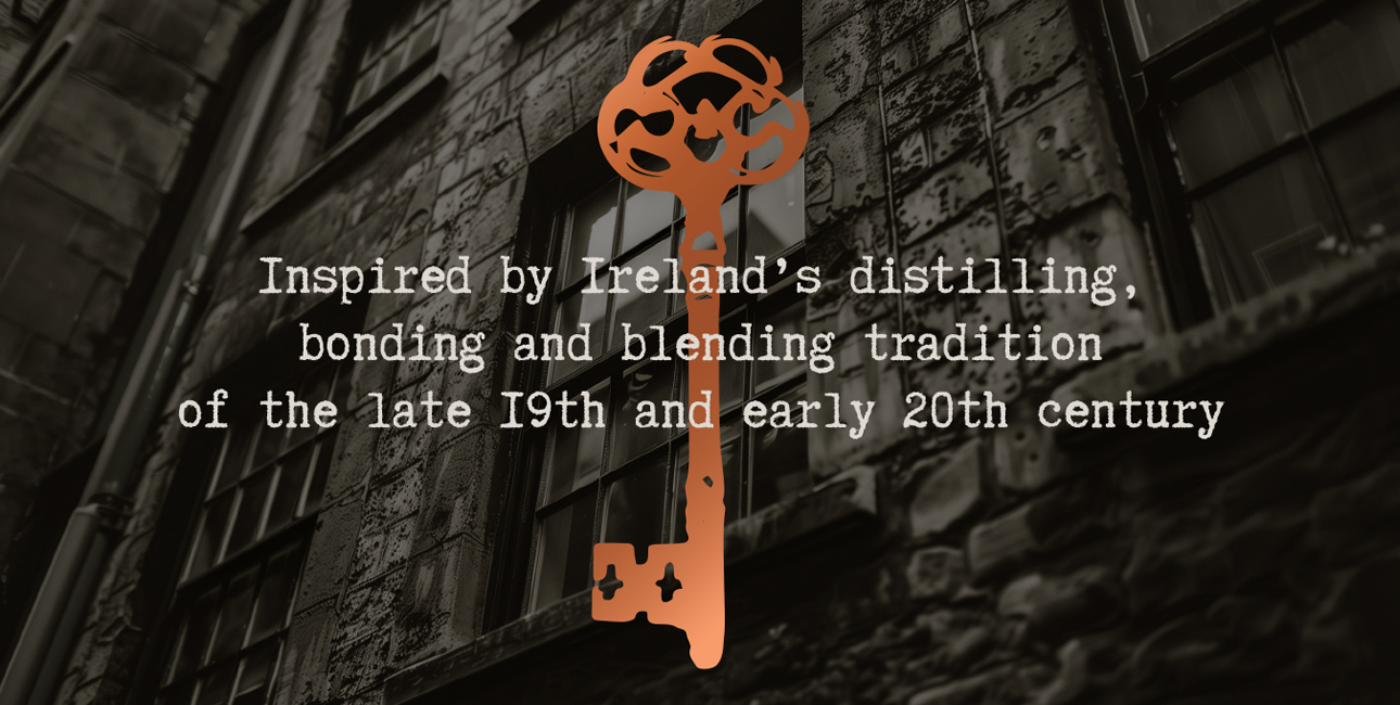 Dublin Mercantile Blending Co. key graphic and phrase.